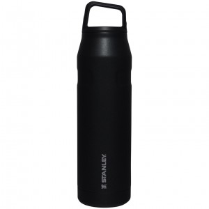 Black Glimmer Stanley IceFlow™ Bottle with Cap and Carry+ Lid | 36 OZ | TLPI98067