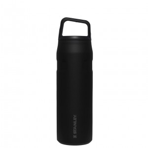Black Stanley IceFlow™ Bottle with Cap and Carry+ Lid | 24 OZ | HYED91387