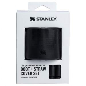 Black Stanley Stanley Quencher Boot and Straw Cover Set | JASZ50967