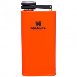 Blaze Orange Stanley Classic Sportsman Hip Flask | 8 oz | AKOF92304