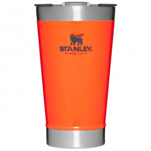 Blaze Orange Stanley Classic Stay Chill Insulated Beer Pint | 16oz Tumbler | INRF40682