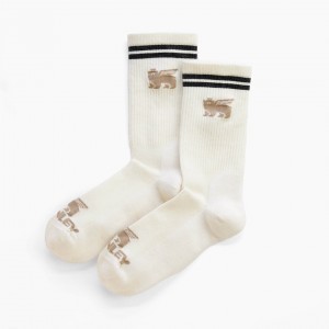 Cream Stanley The Stanley Varsity Crew Sock | LMOX86537