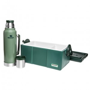 Green Stanley Adventure Heritage Lunch Cooler + Bottle Set | AJGV29365
