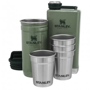 Hammertone Green Stanley Adventure Pre-Party Shotglass + Flask Set | HSTX12059