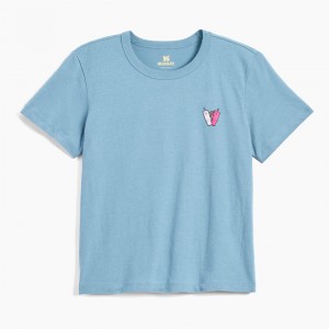 Indigo Stanley The Stanley Quencher Love Women’s Boxy Tee | BXDZ31726