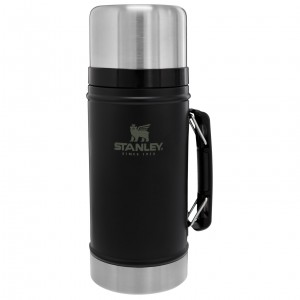 Matte Black Stanley Classic Legendary Insulated Food Jar + Storage | 1 QT | AIDM46781