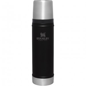 Matte Black Stanley Classic Legendary Vacuum Insulated Water Bottle | 20 oz | LJYA81496