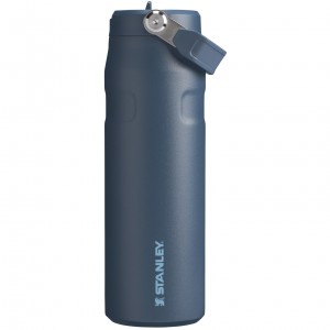 Navy Stanley The IceFlow™ Bottle with Flip Straw Lid | 24 oz - Stanley Create | SGQM63940