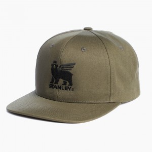 Olive Stanley The Stanley Bear Snapback Cap | BFNM51874