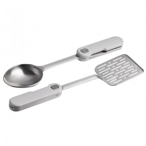 Pale Pebble Stanley The Wildfare Pro Fold & Go Utensil Set | 2-piece set | ZJXG43072
