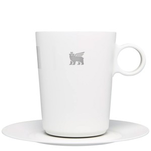 Pale Stone Stanley The DayBreak Café Latte Cup & Stillness Saucer | 10.6OZ Insulated Coffee Mug | VFIH20763