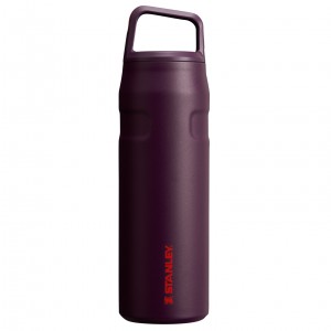 Plum Stanley IceFlow™ Bottle with Cap and Carry+ Lid | 24 OZ | KURG96130