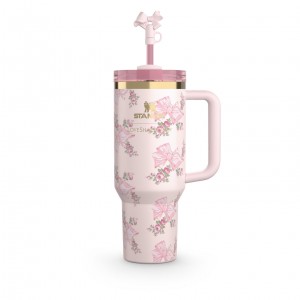 Rosa Beaux Pink Stanley The Pink Stanley X LoveShackFancy Holiday Quencher Collab | 40 OZ | UXMI23918