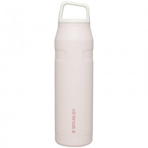 Rose Quartz Glimmer Stanley IceFlow™ Bottle with Cap and Carry+ Lid | 36 OZ | IYVJ71659