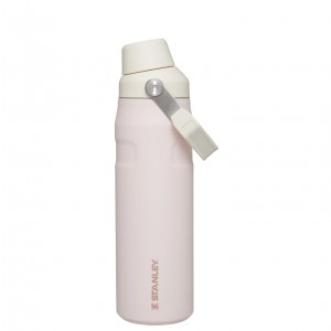 Rose Quartz Glimmer Stanley IceFlow Insulated Bottle with Fast Flow Lid | 24 OZ | ZNCK94520