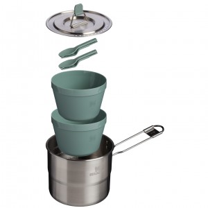 Shale + Charcoal Stanley The Wildfare Go Two Bowl Cookset | 8-piece set | 1.25 QT | OMYE09836