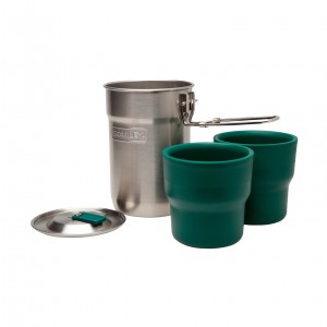 Stainless Stanley Adventure Nesting Cook Set | 24o z Pot & 10 oz Cups | OUEN46715