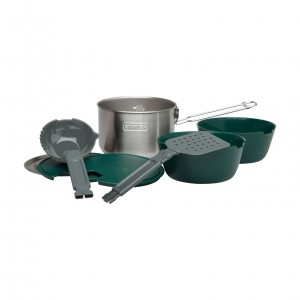 Stainless Stanley All-In-One Two Bowl Cook Set | Stainless Steel Camp Cookware | EYLF59463