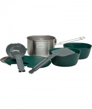 Stainless Stanley All-In-One Two Bowl Cook Set | Stainless Steel Camp Cookware | MCQS81527