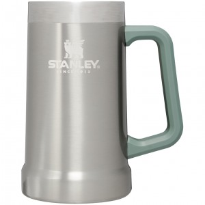 Stainless Steel Shale Stanley Adventure Big Grip Beer Stein | 24oz Mugs | PWOZ08176