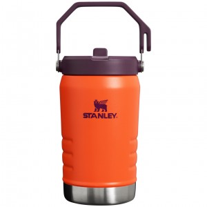 Tigerlily Plum Stanley The IceFlow Flip Straw Jug | 40 OZ | Insulated Water Jug | UKEQ35897